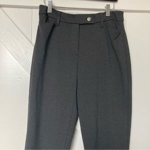 NWT White House Black Market gray tapered ankle pants career office wear size 4